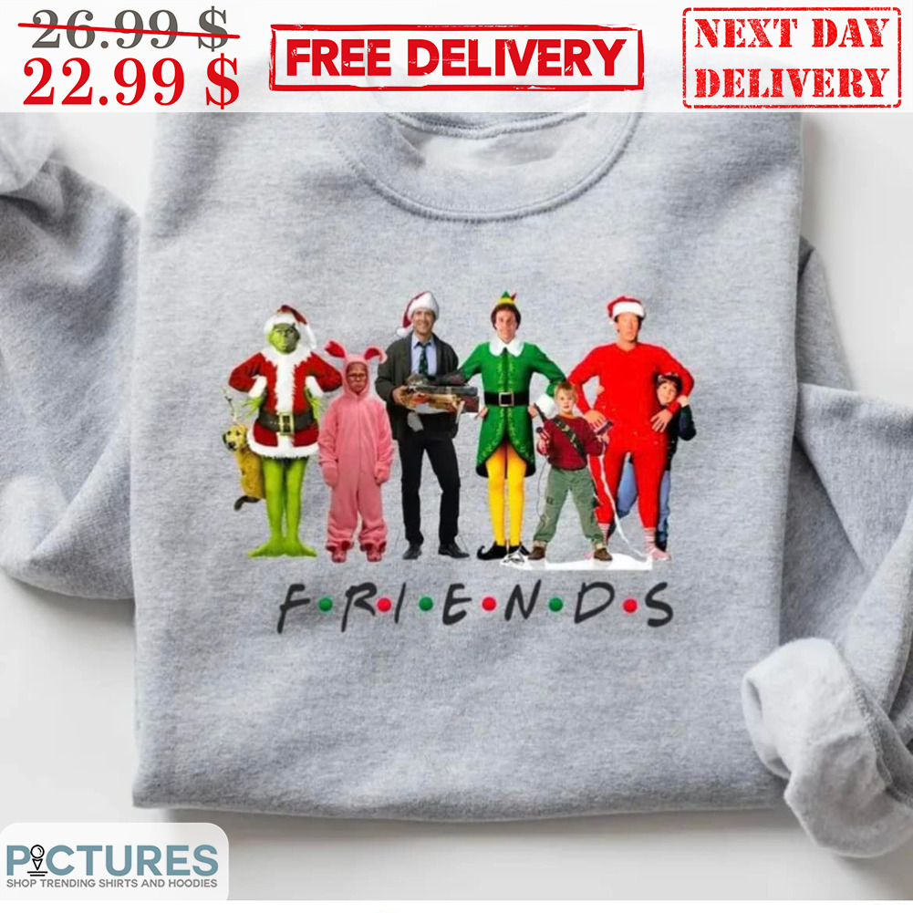 Friends Christmas Characters Movies 2023 Shirt