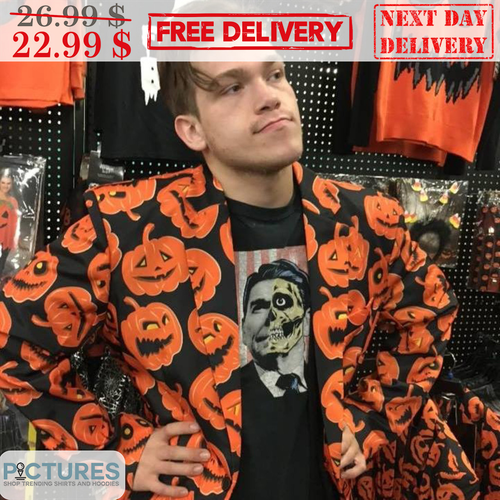 Ronald Reagan Skull American President Shirt