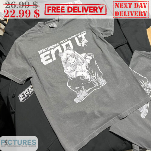 Sailor Moon Baltimore City Hardcore End It Shirt