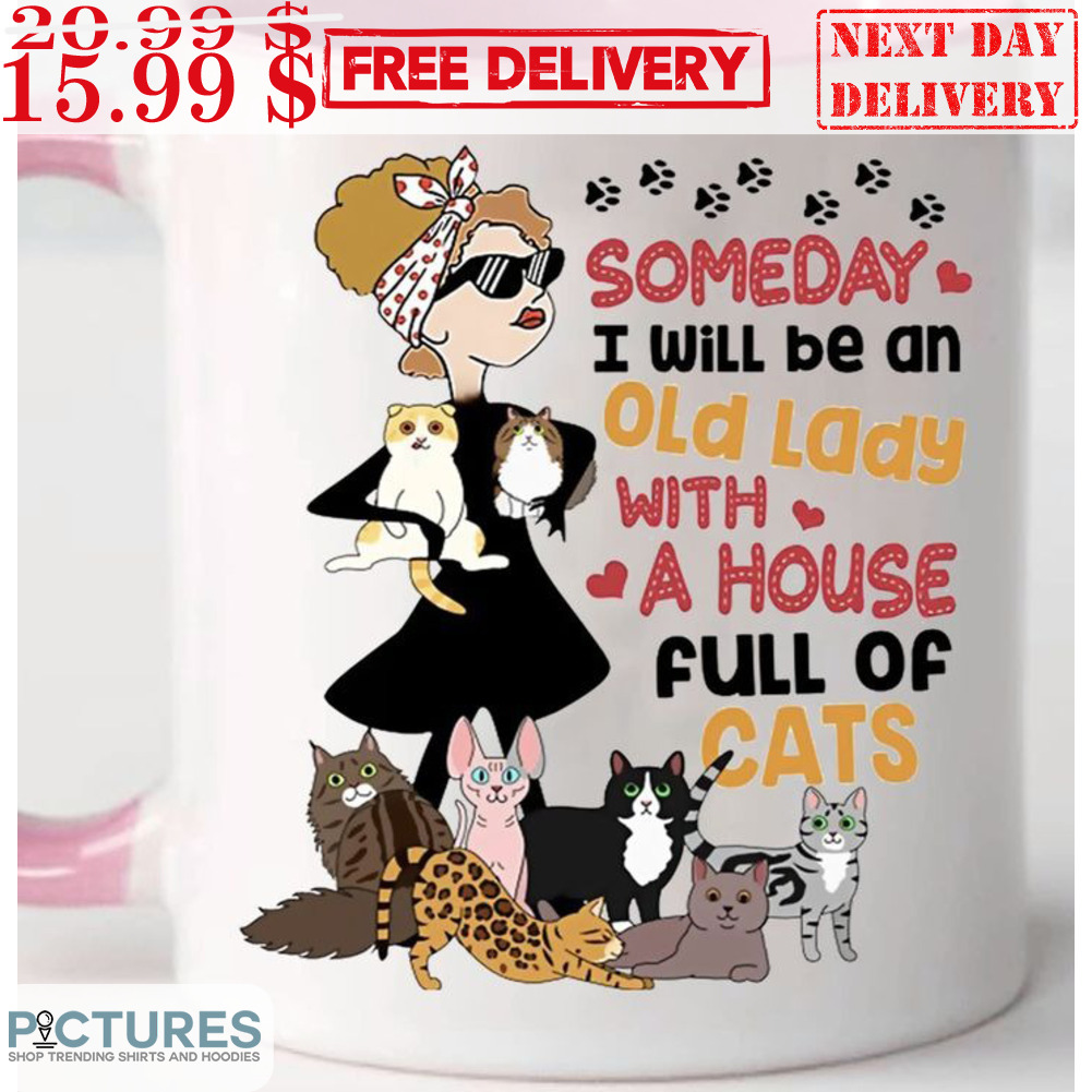 Lady Someday I Will Be An Old Lady With A House Full Of Cats Mug