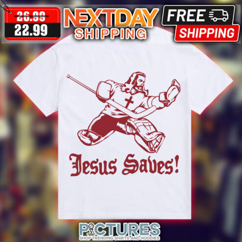 Jesus Saves Hockey Shirt
