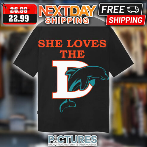 Miami Dolphins Shirt Miami Football Sunny She Loves The Miami D Retro Shirt