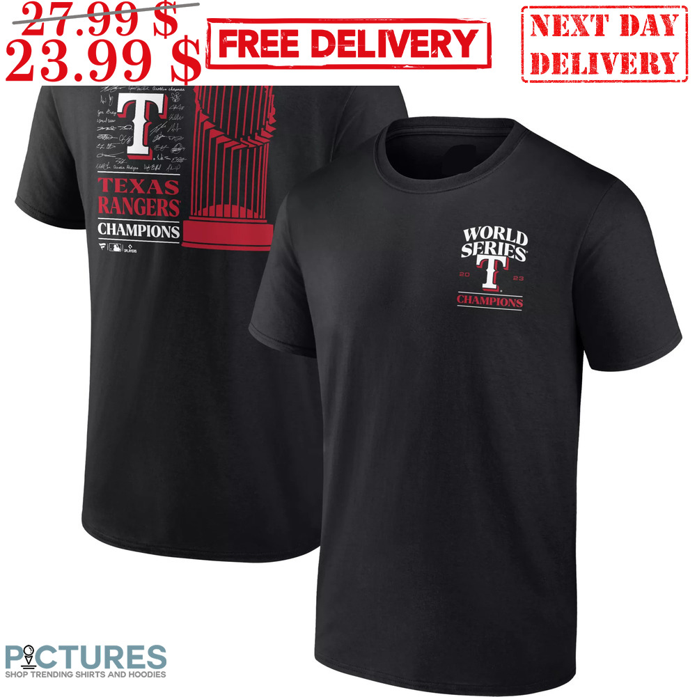 Texas Rangers World Series Champions 2023 Signature MLB Shirt Texas Rangers World Series Champions 2023 Signature MLB Shirt