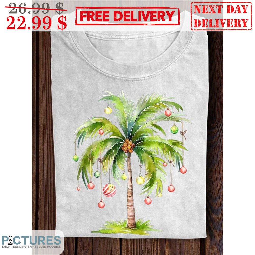 Coconut Tree Christmas Shirt