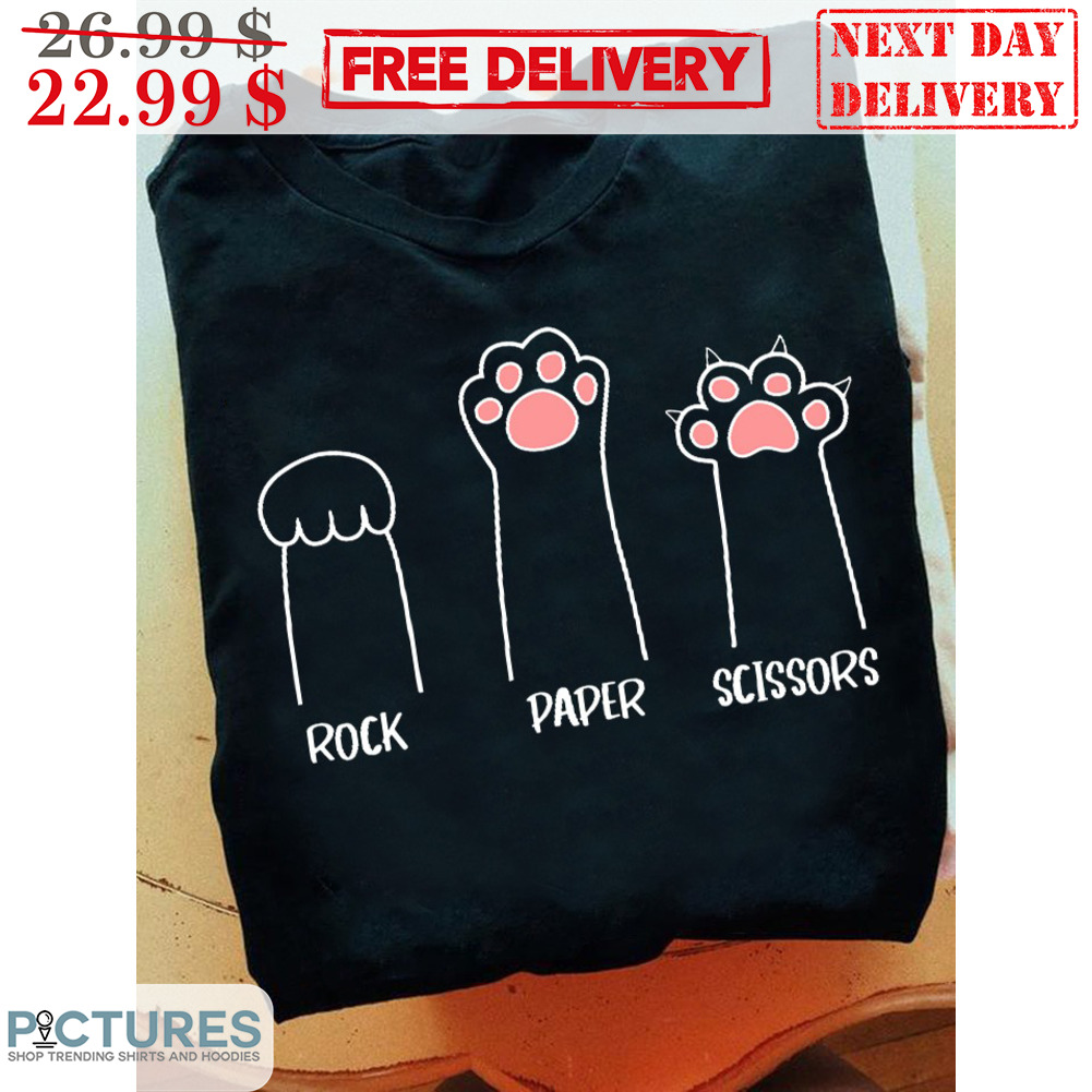 Paw Rock Paper Scissors Cute Shirt