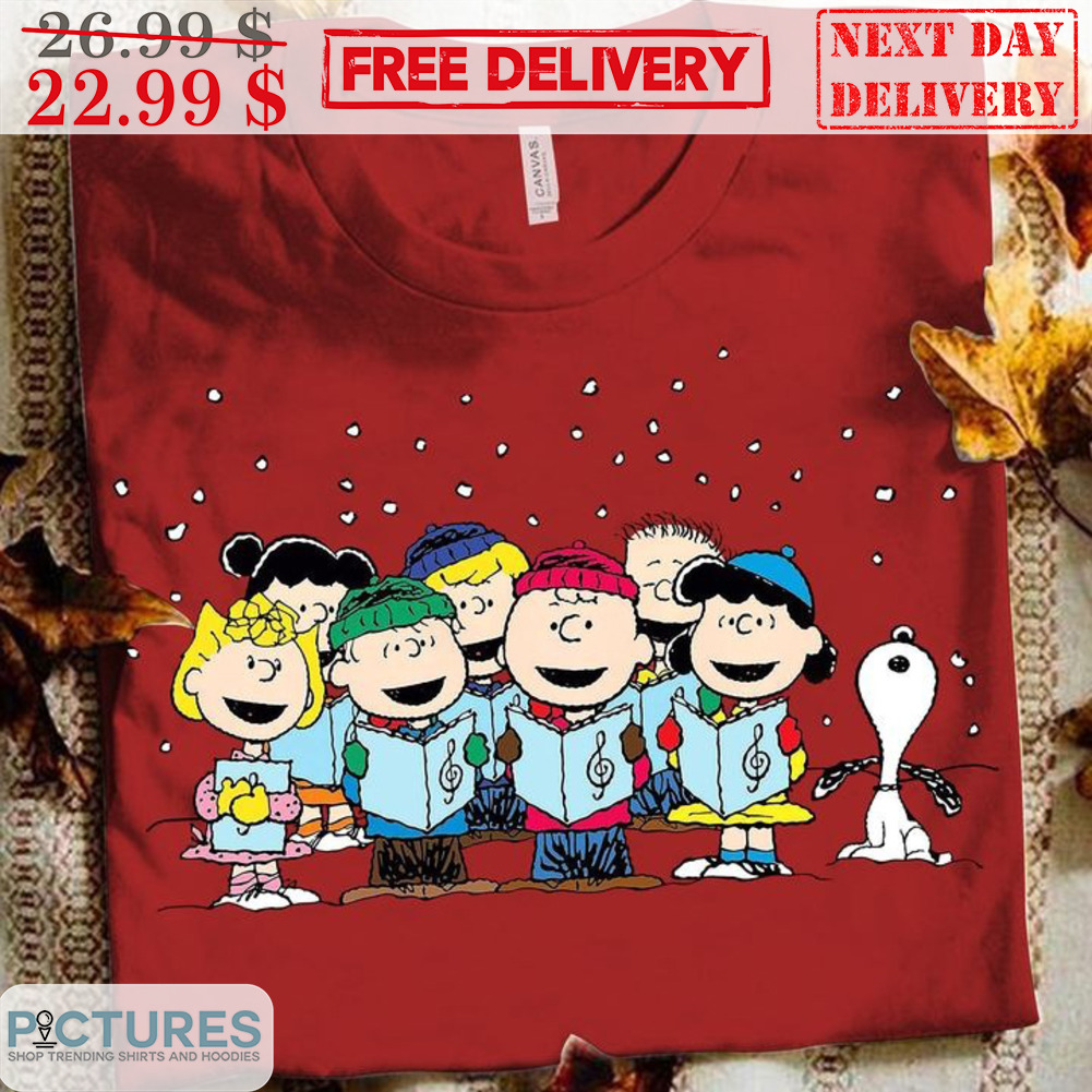 Snoopy Peanuts Team Sing Christmas Shirt