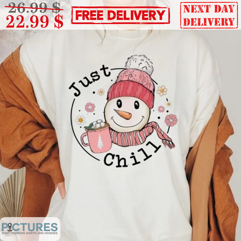 Snowman Just Chill Merry Christmas 2023 Shirt