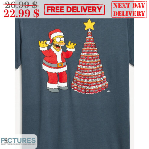 The Simpsons Homer Simpson Santa Christmas Shirt