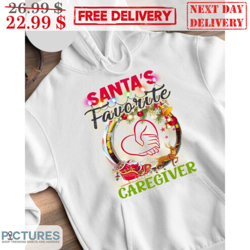 Santa's Favorite Caregiver Christmas 2023 Shirt