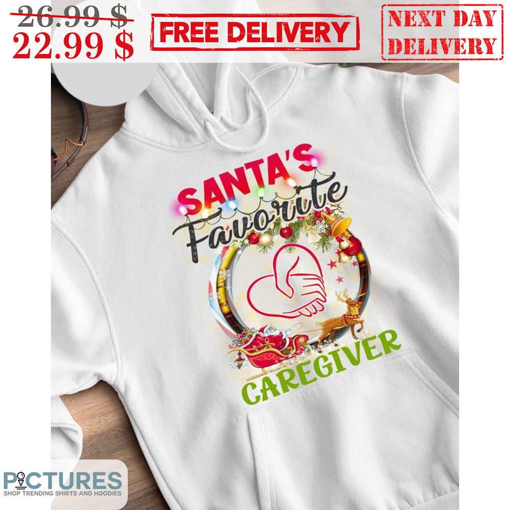 Santa's Favorite Caregiver Christmas 2023 Shirt