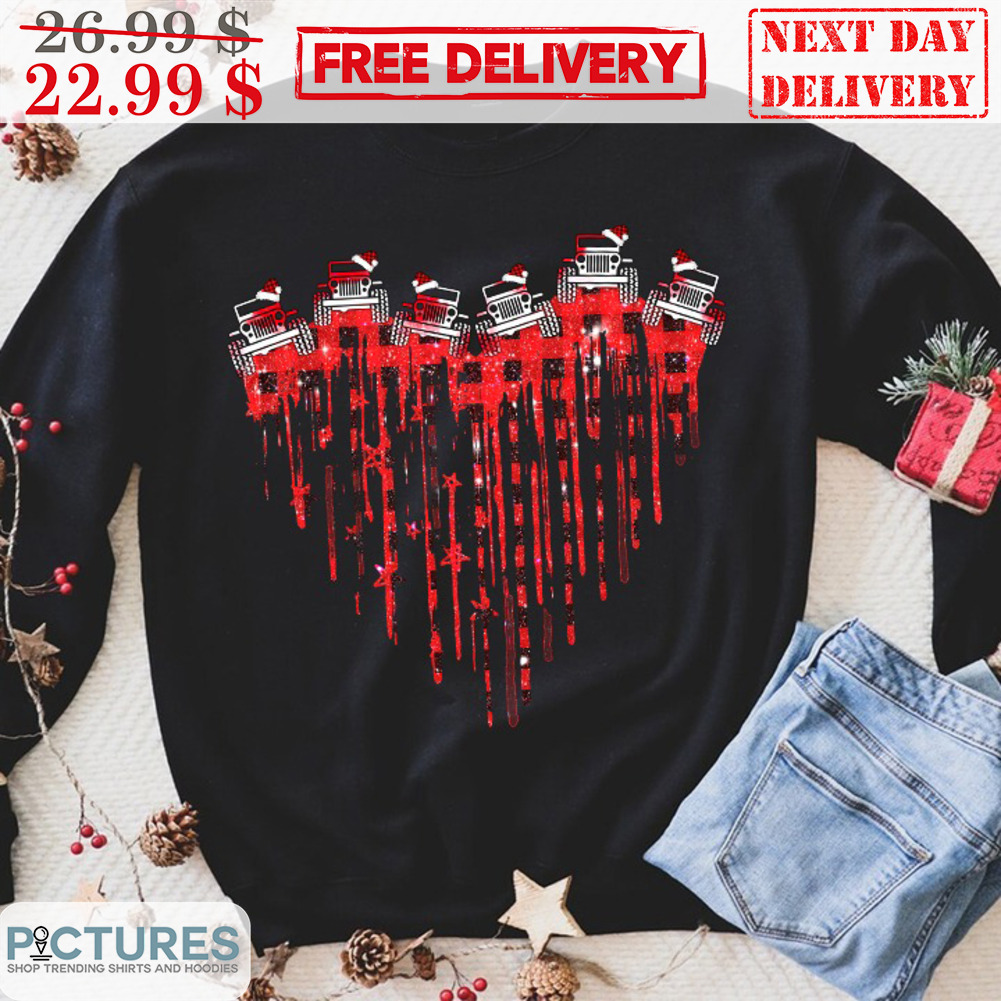 Truck Heart Merry Christmas Shirt