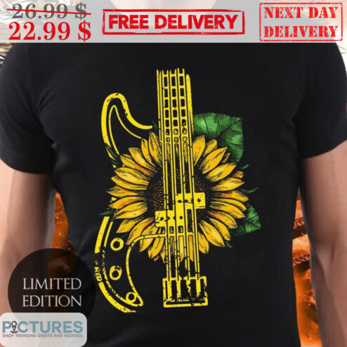 Rock Guitar Sunflower Vintage Shirt