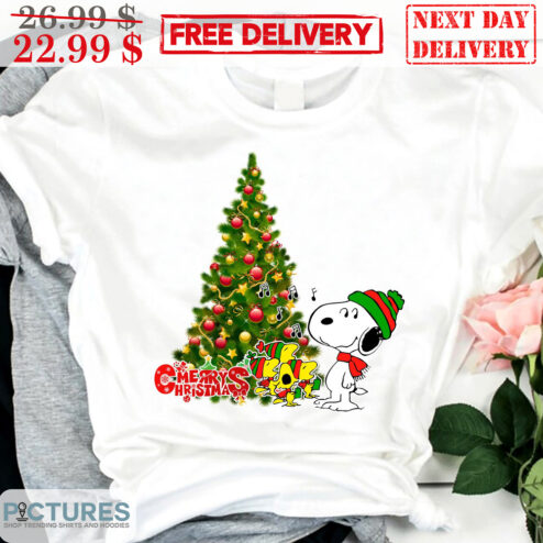 Snoopy Merry Christmas Tree Shirt