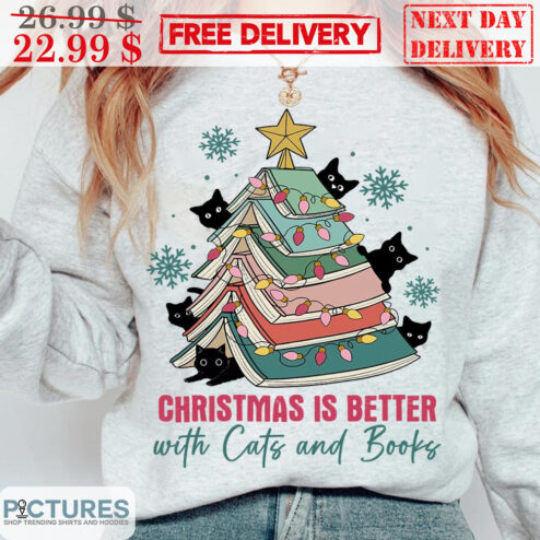 Christmas Is Better With Cars And Books Shirt