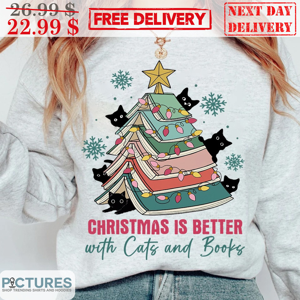 Christmas Is Better With Cars And Books Shirt