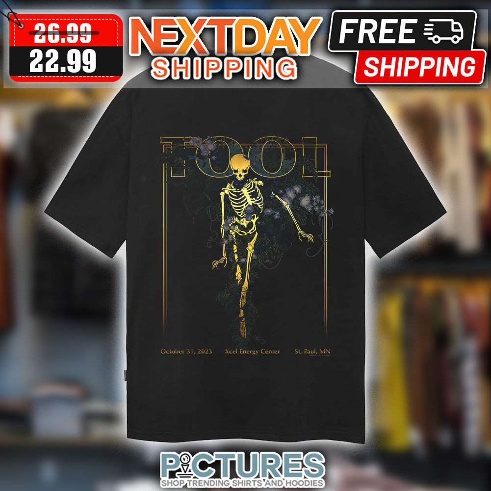 Skeleton Tool Band Xcel Energy Center Shirt