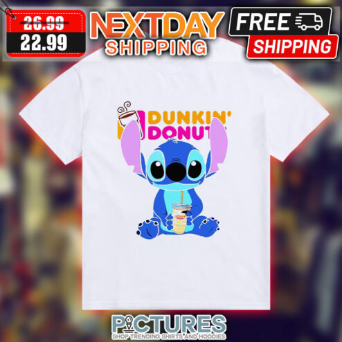 Stitch Dunkin' Donut Cute Shirt