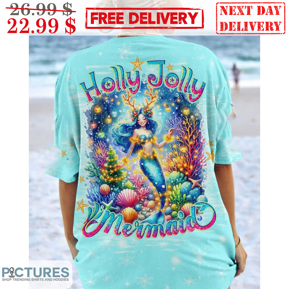 mermaid christmas shirt