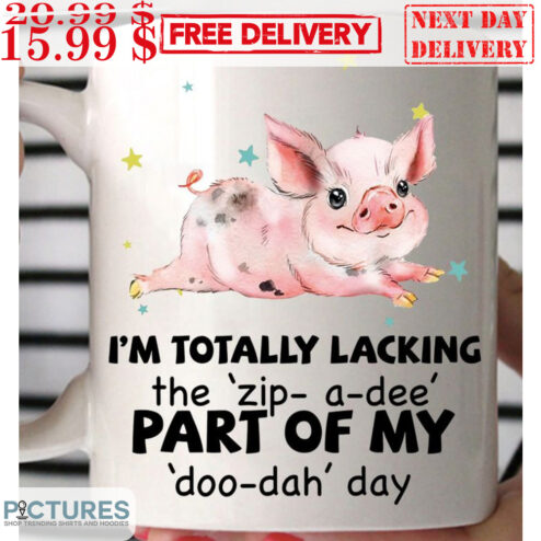 Pig I'm Totally Lacking The Zip-A-Dee Part Of My Doo-Dah Day Mug