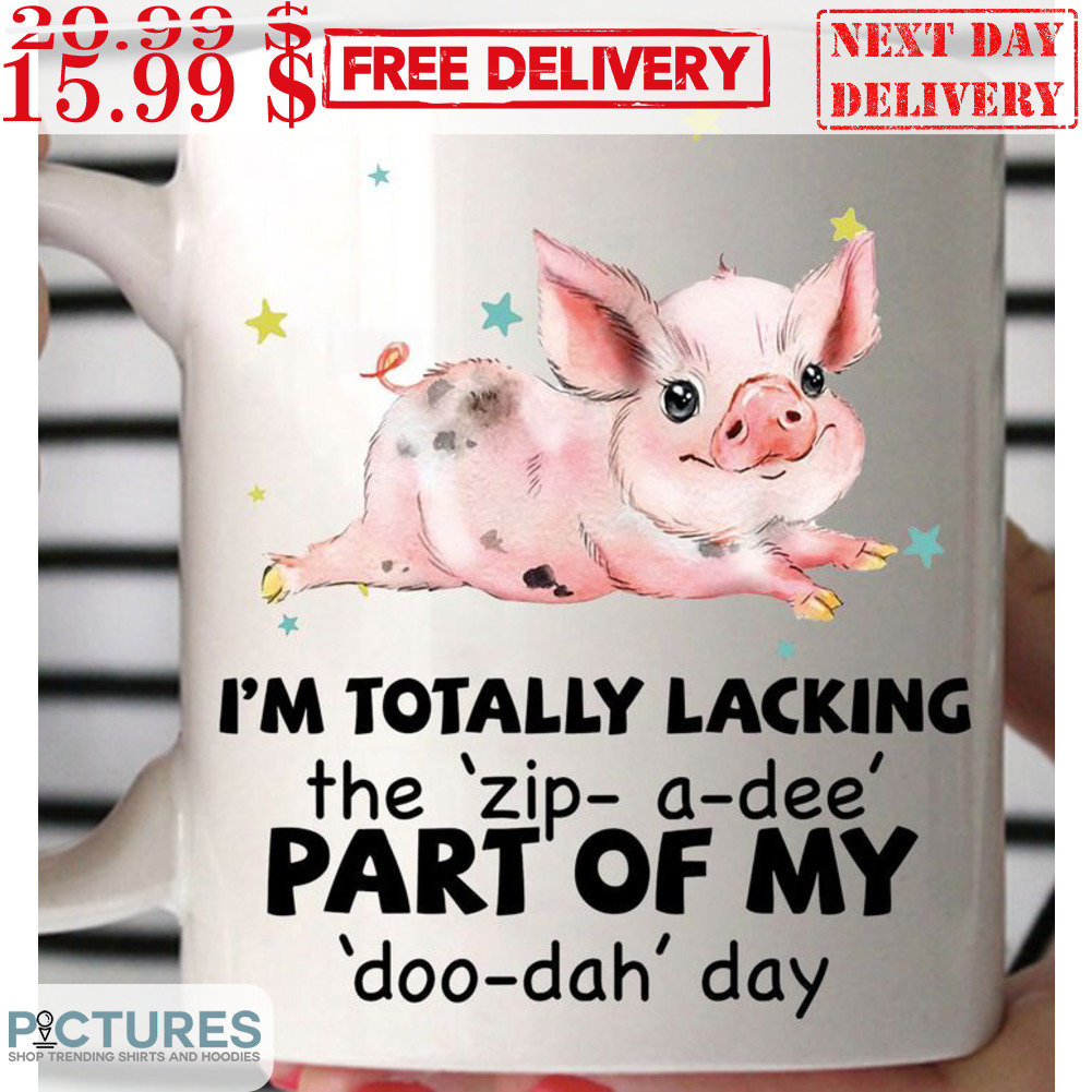 Pig I'm Totally Lacking The Zip-A-Dee Part Of My Doo-Dah Day Mug