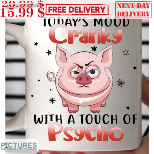Pig Today's Mood Cranky With A Touch Of Pyscho Mug