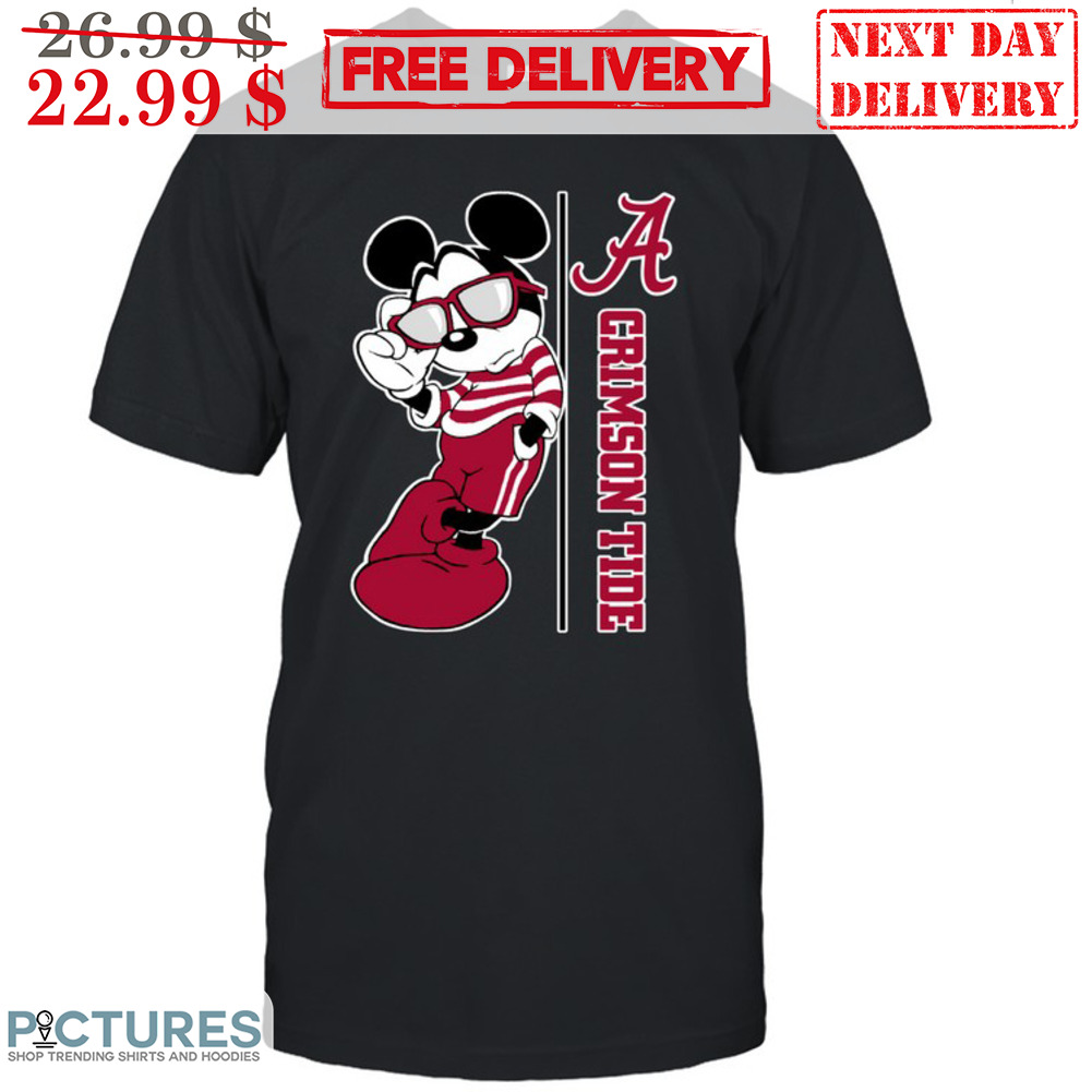 Mickey Mouse Alabama Crimson Disney FBS Shirt