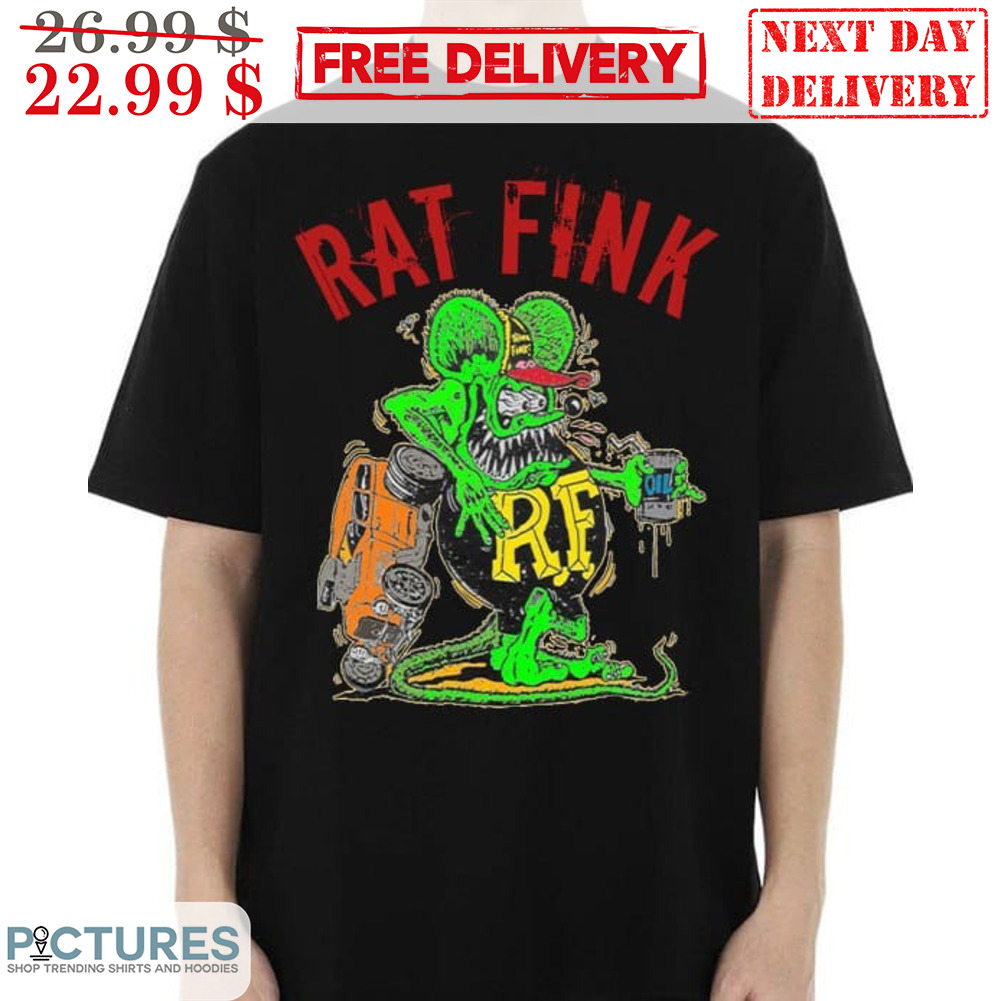 Rat Fink Green Truck Oil Kustom Kulture Shirt