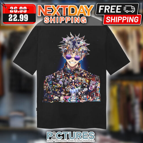 Gojo Satoru Jujutsu Kaisen Art All Characters Anime Shirt