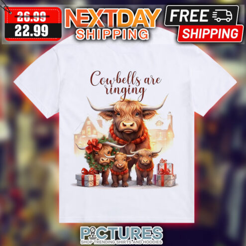 Cowbell Are Ringing Christmas Family Gift Shirt