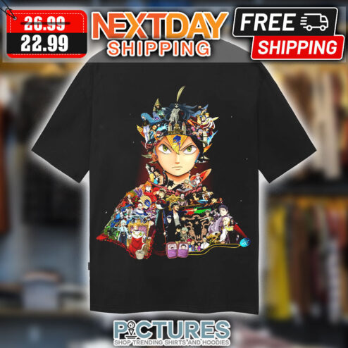 Asta Black Clover Remember All Characters Art Graphic Anime Shirt