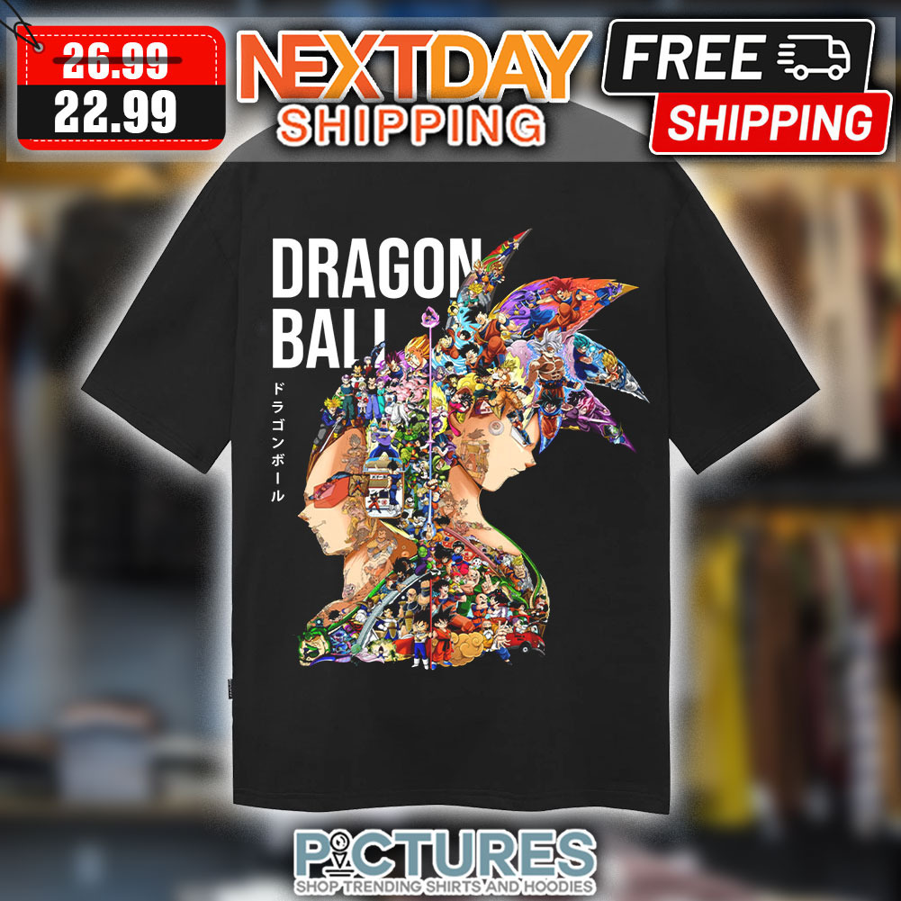 Vegeta Goku Remember All Characters Dragon Ball Art Graphic Anime Shirt