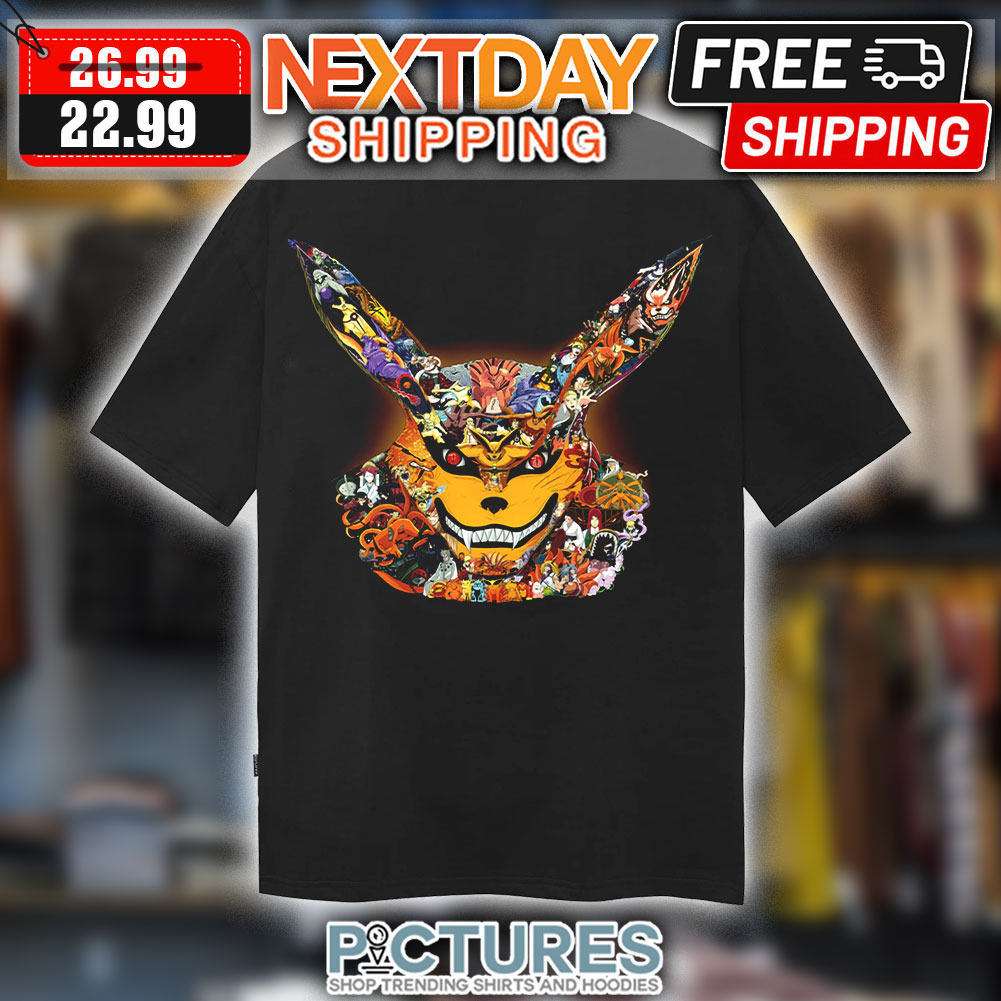 Kurama Remember All Characters Naruto Art Graphic Anime Shirt