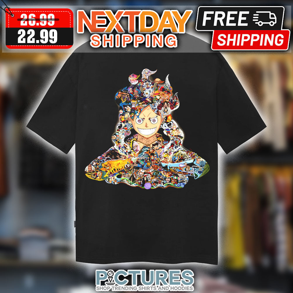 Luffy Gear 5 All Characters One Piece Art Graphic Shirt