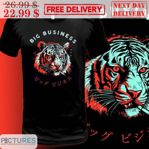 Smoking Tiger Big Business Shirt