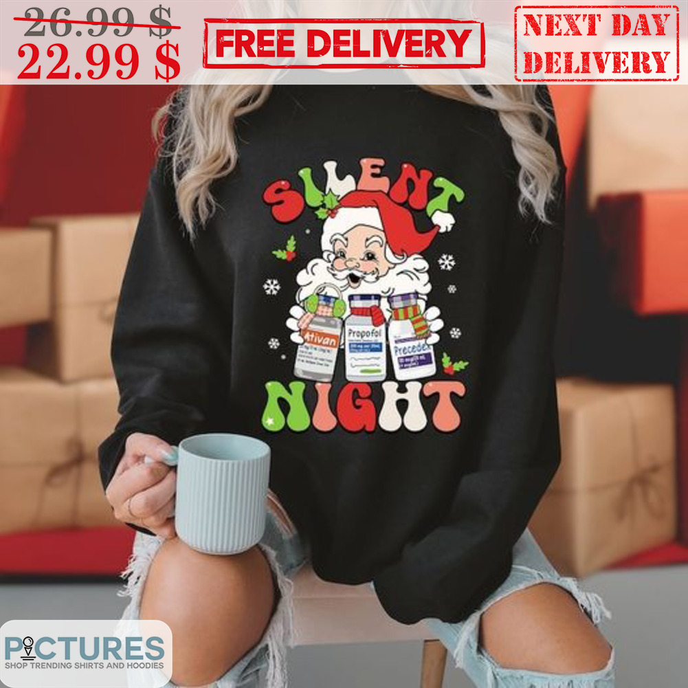 Santa Claus Silent Night Christmas Shirt