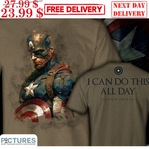 Captain America I Can Do This All Day Marvel Shirt