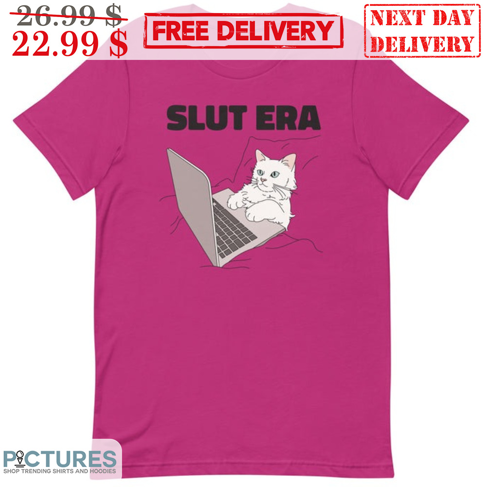Cat Laptop Slut Era Shirt