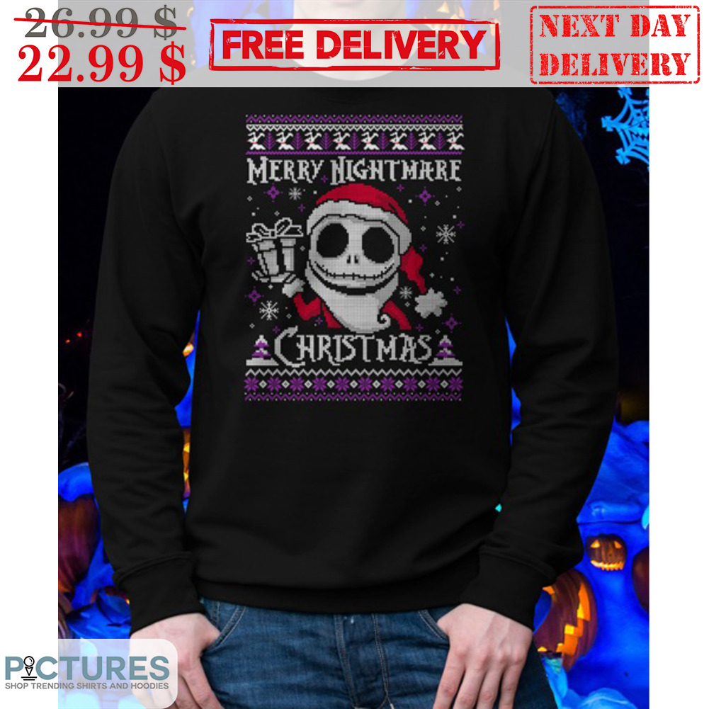 Jack Skellington Merry Nightmare Christmas Ugly Shirt