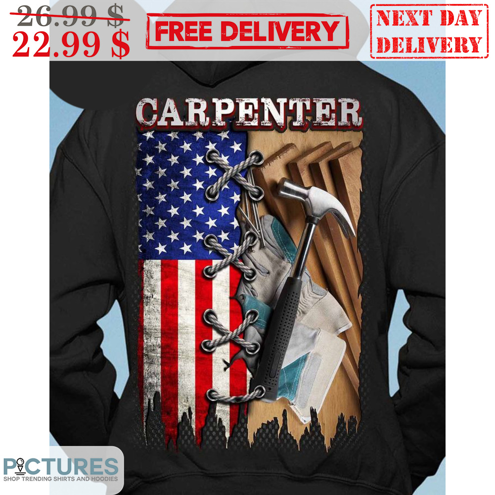 Hammer American Flag Carpenter Vintage Shirt