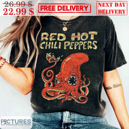 Octopus Red Hot Chili Peppers Band Vintage Shirt