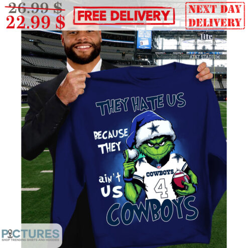 Grinch They Hate Us Because They Ain't Us Dallas Cowboys Shirt