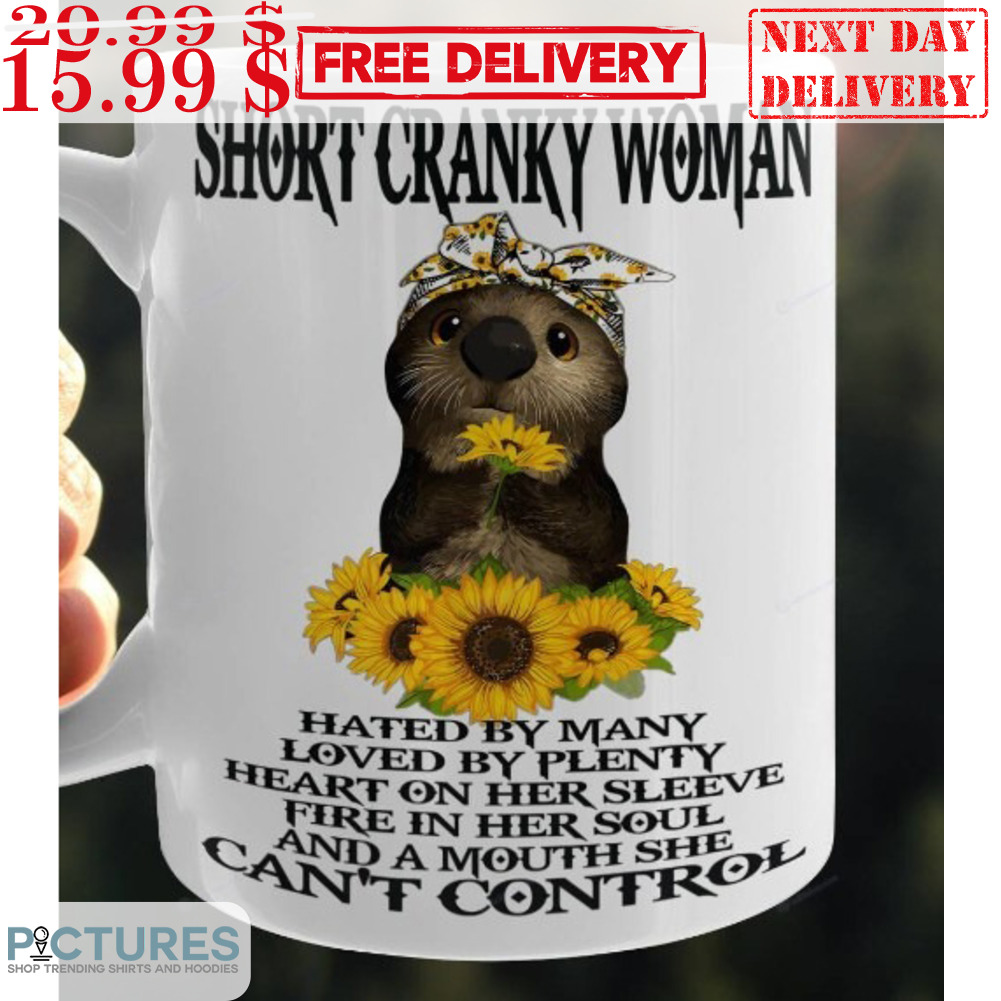 Otter Short Cranky Woman Sunflower Mug