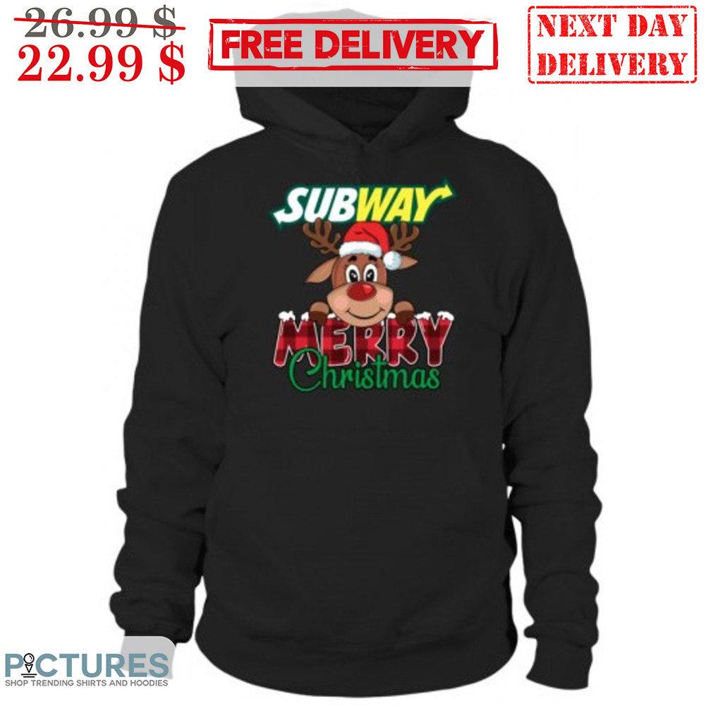 Reindeer Subway Merry Christmas Shirt