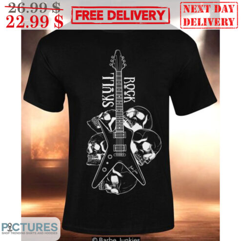Skull Rock Guitar Vintage Shirt