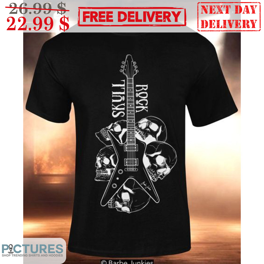 Skull Rock Guitar Vintage Shirt