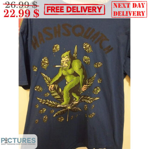 Bigfoot Smoking Weed Hashsquatch Shirt