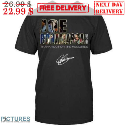 Joe Bonamassa Thank You For The Memories Signature Shirt