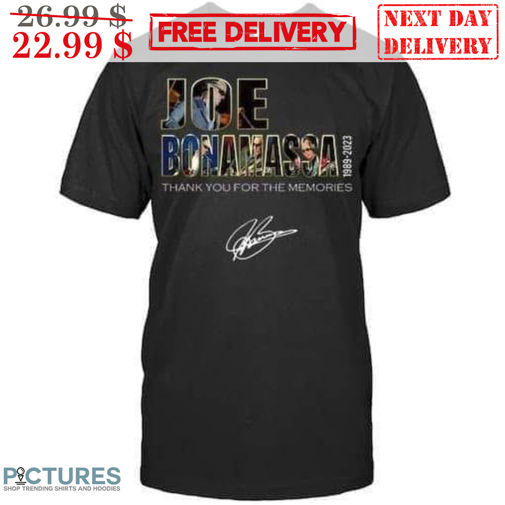 Joe Bonamassa Thank You For The Memories Signature Shirt
