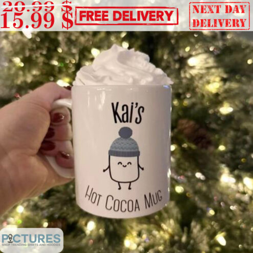 Custom Name Kai's Hot Cocoa Christmas Mug