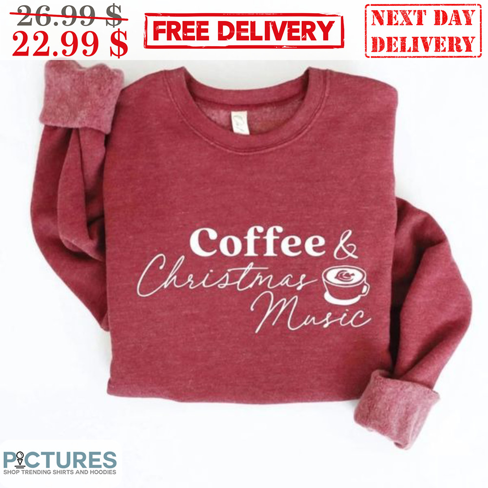 Coffee Christmas Music Shirt